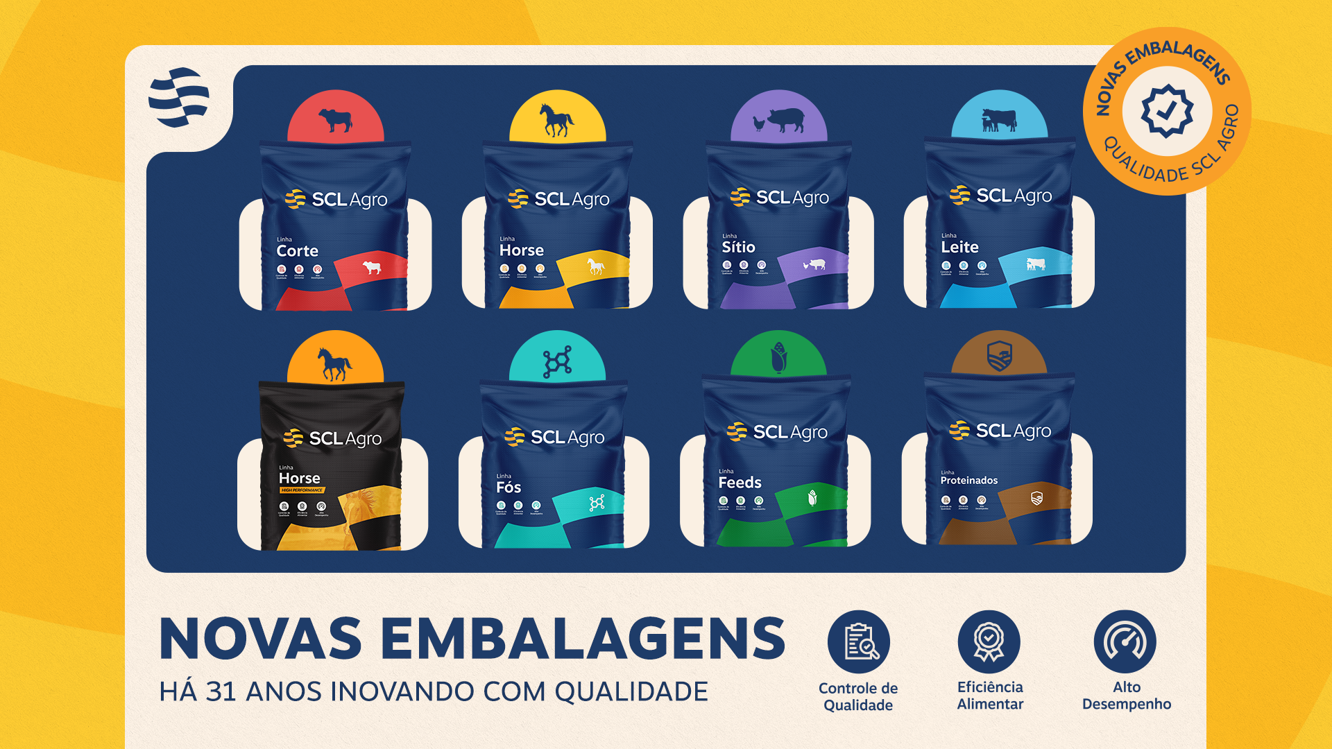 NOVO VISUAL - SCL Agro lança novas embalagens com foco em inovação e sustentabilidade
